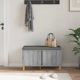  Klupa za hodnik s jastukom Sivi Sonoma 80 x 38 x 46 cm | shoptok.hr