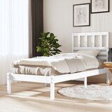 vidaXL posteljni okvir bel iz borovine 90x200 cm Cene