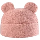 Rožnata otroška sedežna blazina bouclé Teddy Pouch –