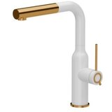 Quadron Kuhinjska armatura ANGELINA, bela z zlatim dodatkom | Shoptok.si