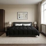  Ljetni pokrivač Šonerisan Crna 240 x 260 cm Mikrovlakna | shoptok.hr