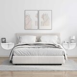  Polica na zidu 2 pcs Bijelo 48 x 24 x 24 cm Konstruirano drvo | shoptok.hr