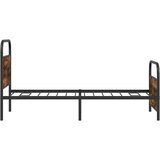 vidaXL Okvir kreveta bez madraca dimljena boja hrasta 90x190 cm drveni | shoptok.hr