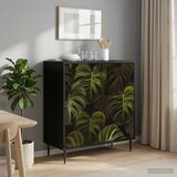  Kreveta ELBURG Crni hrast 69 x 33 x 76 cm Konstruirano drvo | shoptok.hr