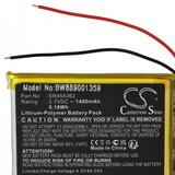 VHBW Baterija za Falk Neo 620 / Neo 640, 1400 mAh | shoptok.hr