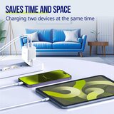 ALLITY zidni punjač GaN PD QC ATC-01-45WCC 2x USB-C 45W bijeli | shoptok.hr