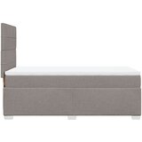  Krevet s oprugama i madracem smeđesivi 90x190 cm od tkanine | shoptok.hr
