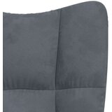  Stol za sproščanje temno siv žamet, (20821670) | Shoptok.si