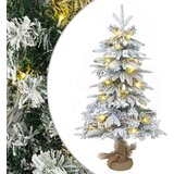 Mini božićno drvce 90 cm 50 LED lampica Topla bijela PVC i PE | shoptok.hr