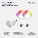 Deltaco SMART HOME Starter Kit 1 (2 Žarulje + 1 utičnica) Cijene