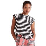 Compania Fantastica Puloverji COMPAÑIA FANTÁSTICA T-Shirt 42006 - White/Black Črna | Shoptok.si
