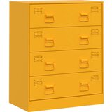 Maison Chic Komoda - Predalnik gorčično rumena 67x39x83 cm jeklo, (21715636) Cene