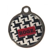 Rogz metalni privezak-adresar za pse i mačke, za graviranje L — 3.1 cm Srebrni gekoni | Eponuda.com