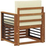  Set vanjskih sofa s jastukom Prirodna 71 x 63 x 73 cm - Prirodna boja i krem prikladno za stan | shoptok.hr