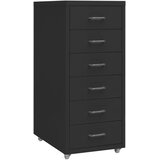  Mobilni ormarić za spise crni 28 x 41 x 69 cm metalni | shoptok.hr