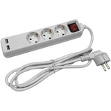 Entac Podaljšek 3 vtični s stikalom, 2 x USB, 1,5 m Cene