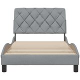 vidaXL Okvir kreveta bez madraca svjetlosivi 100x200 cm od tkanine | shoptok.hr