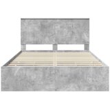  Okvir za krevet s ladicama Betonski sivi 135 x 190 cm | shoptok.hr