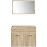  5-dijelni set kupaonskog namještaja boja hrasta sonome drveni | shoptok.hr