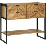 vidaXL Konzolna miza 90x35x80 cm Trdi les akacija | Shoptok.si