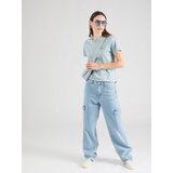 Iriedaily Majica 'Puffy Dog' svetlo modra / rumena / meta / marelica | Shoptok.si