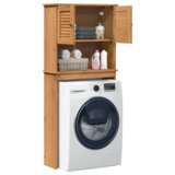vidaXL Ormar za perilicu rublja s policom boja meda 72.5 x 27 x 161 cm | shoptok.hr