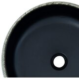 Nadgradni umivaonik crno-sivi okrugli Φ 41 x 14 cm keramički | shoptok.hr