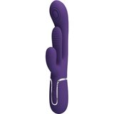 Pretty Love SHANIA TRIPLE RABBIT MULTIFUNKCIONALNI VIBRATOR VIJOLIČEN, (22071305) u
