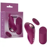daljinsko vodljiv, magnetni vibrator za hlačke (bordo)