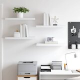  Plutajuće zidne police 4 kom bijele 60 x 23,5 x 3,8 cm MDF | Eponuda.ba