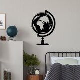 Wallity Zidna dekoracija Mapa svijeta 3, 44 x 70 cm, Crna | Eponuda.ba