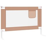  Sigurnosna ograda za dječji krevet smeđe-siva 100x25 cm tkanina | shoptok.hr