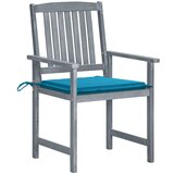 Maison Chic Vrtni stoli - Stol za vrt z blazinami 8 kosov trden akacijev les sivi JS2495, (21876656) | Shoptok.si