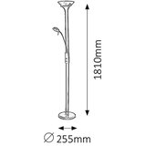  Brilagi - Stojeća lampa SCARLETT, prigušiva 1xR7s/230W/230V+1xG9/40W, mat. hrom | Eponuda.com