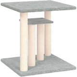 vidaXL Mačji praskalnik s ploščadjo svetlo siv 50 cm | Shoptok.si