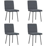 Furnova Jedilni stoli 4 kosi temno siv žamet, (21950266) | Shoptok.si