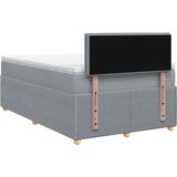  Boxspring krevet s madracem Svjetlosiva 120 x 200 cm Tkanina | shoptok.hr