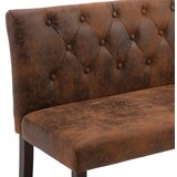  Klupa od umjetne brušene kože 120 cm smeđa | shoptok.hr