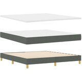  Krevet s opruga kutije Tamno siva 200 x 180 cm tkanina | shoptok.hr
