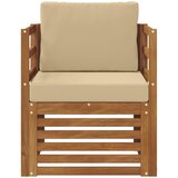  Set vanjskih sofa Čvrsto drvo akacije i poliester | shoptok.hr