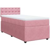 Box spring krevet s madracem ružičasti 90x200 cm baršunasti | shoptok.hr