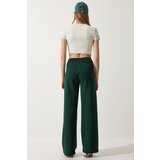  Women's Emerald Green Raised Straight Leg Thick Sweatpants | Eponuda.ba