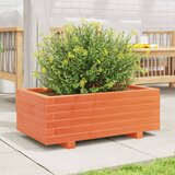  Vrtna sadilica voštano smeđa 70 x 40 x 26,5 cm masivna borovina | Eponuda.com