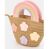 Sinsay Torba od papirnate slame s 3D cvjetnom aplikacijom | shoptok.hr