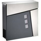 Wiltec nabiralnik z rezo za casopis antracit + inox 60545 Cene