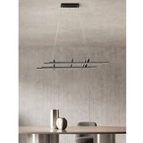  Ondaluce - LED prigušiva visilica na sajli MOVIDA LED/114W/230V crna | Eponuda.com