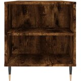 vidaXL Klubska mizica dimljeni hrast 102x44,5x50 cm inženirski les | Shoptok.si