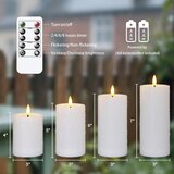 YEELIDA Komplet 4 vodoodpornih LED sveč z daljincem | Shoptok.si
