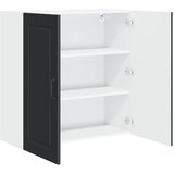  Ormar za Zid PORTO Crna 80 x 31 x 80 cm Konstruirano drvo | Eponuda.com