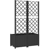  Sadilica s rešetkom crna 80 x 40 x 136 cm pp | shoptok.hr